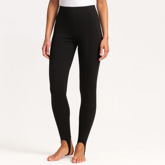 Soft Surroundings Stirrup Leggings Black Ponte Knit XL Petite Pants NWT - Picture 9 of 9